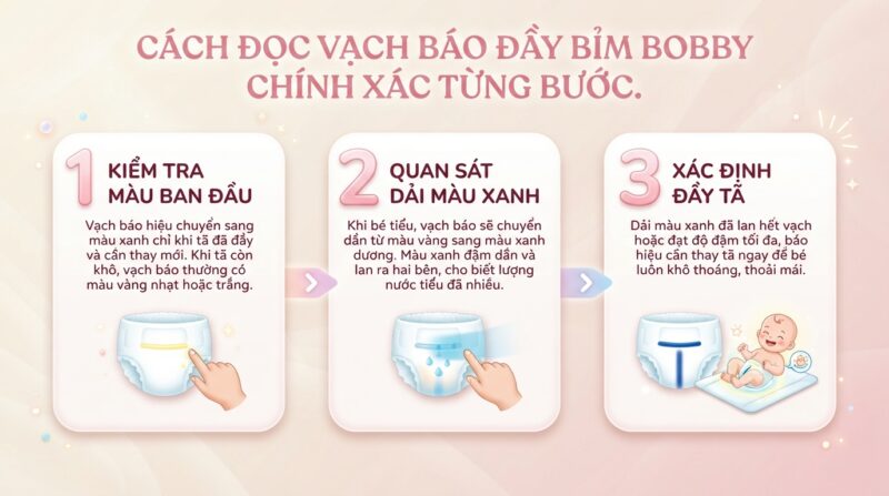 Mẹ nên thay tã định kỳ 2-4 tiếng một lần tùy theo độ tuổi của trẻ.